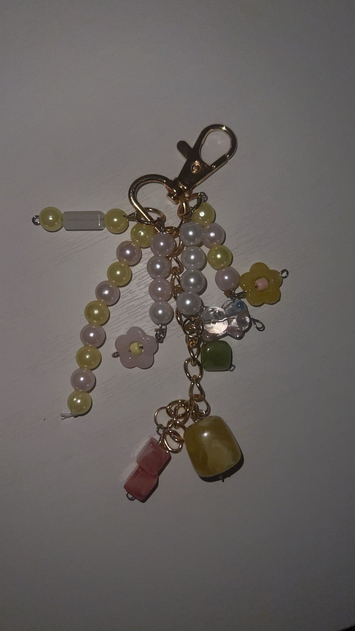 Handmade Beaded Bag Charm – Cute Keychain Accessory